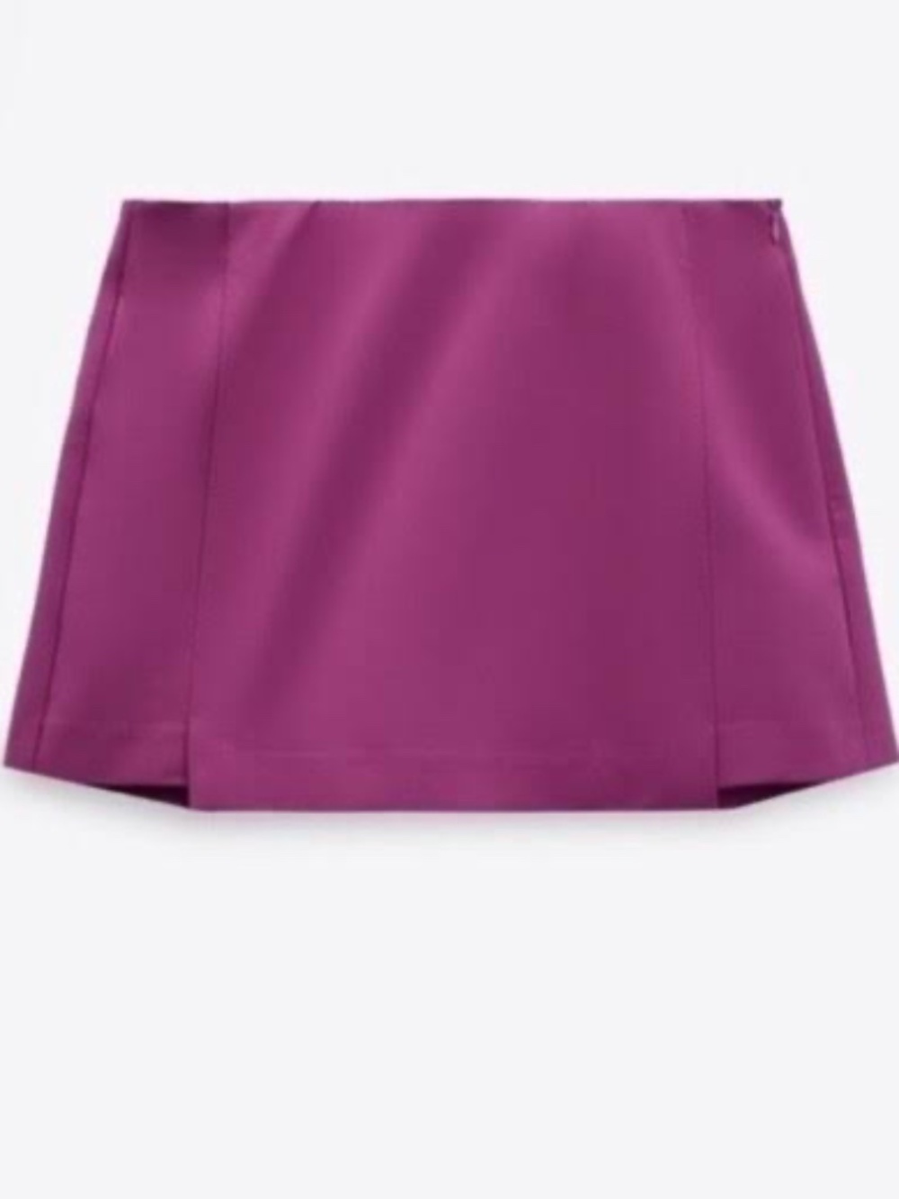NWT Zara Asymmetric Magenta Purple / Pink Skort Medium